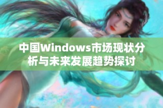 中国Windows市场现状分析与未来发展趋势探讨