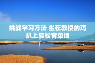 挑战学习方法 坐在教授的鸡扒上轻松背单词