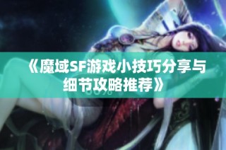 《魔域SF游戏小技巧分享与细节攻略推荐》