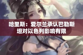 哈里斯：爱尔兰承认巴勒斯坦对以色列影响有限