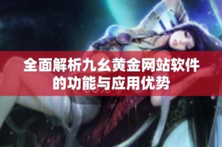 全面解析九幺黄金网站软件的功能与应用优势