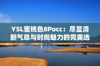 YSL蜜桃色8Pocc：尽显清新气息与时尚魅力的完美选择