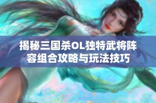 揭秘三国杀OL独特武将阵容组合攻略与玩法技巧