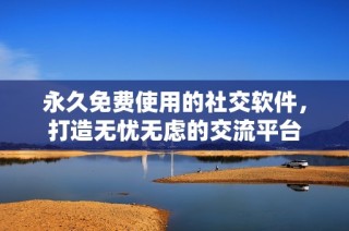 永久免费使用的社交软件，打造无忧无虑的交流平台