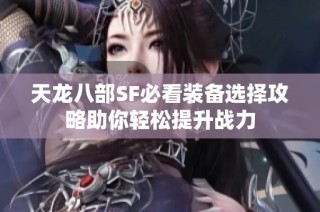 天龙八部SF必看装备选择攻略助你轻松提升战力