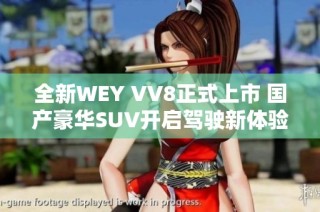 全新WEY VV8正式上市 国产豪华SUV开启驾驶新体验