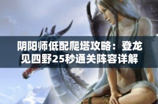 阴阳师低配爬塔攻略：登龙见四野25秒通关阵容详解