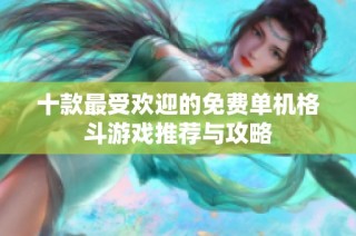 十款最受欢迎的免费单机格斗游戏推荐与攻略