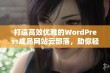 打造高效优雅的WordPress成品网站云部落，助你轻松创业