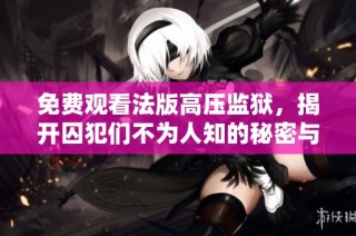 免费观看法版高压监狱，揭开囚犯们不为人知的秘密与挑战