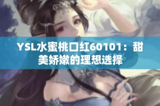 YSL水蜜桃口红60101：甜美娇嫩的理想选择