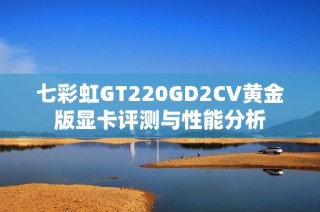 七彩虹GT220GD2CV黄金版显卡评测与性能分析