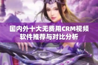 国内外十大无费用CRM视频软件推荐与对比分析