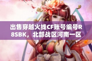 出售穿越火线CF账号编号R8SBK，北部战区河南一区游戏资源