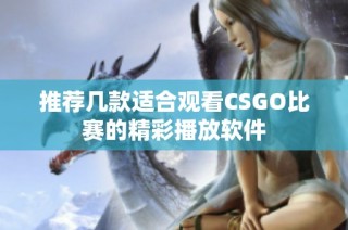 推荐几款适合观看CSGO比赛的精彩播放软件