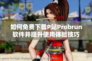 如何免费下载P站Probrun软件并提升使用体验技巧