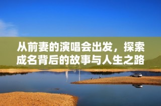 从前妻的演唱会出发，探索成名背后的故事与人生之路