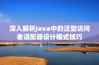 深入解析Java中的泛型访问者适配器设计模式技巧