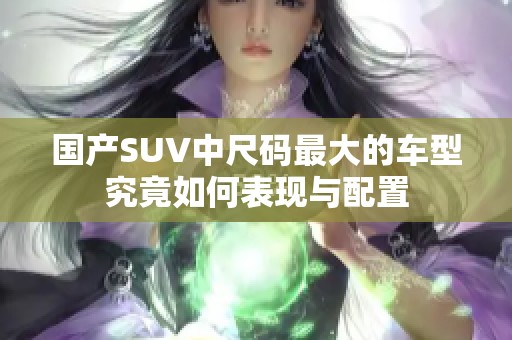 国产SUV中尺码最大的车型究竟如何表现与配置