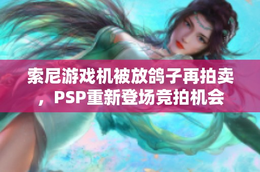 索尼游戏机被放鸽子再拍卖，PSP重新登场竞拍机会