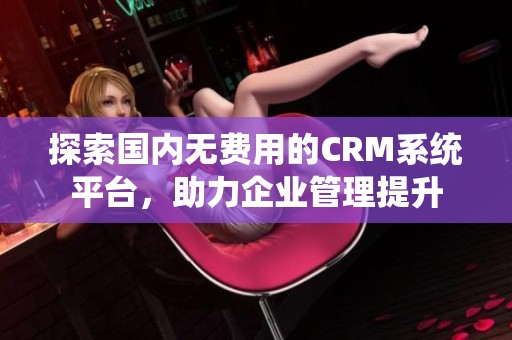 探索国内无费用的CRM系统平台，助力企业管理提升