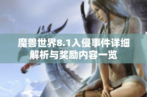 魔兽世界8.1入侵事件详细解析与奖励内容一览