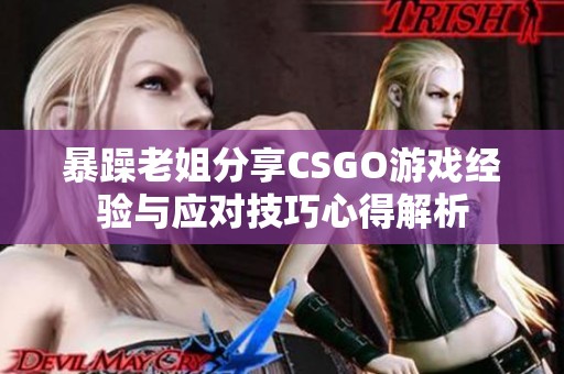 暴躁老姐分享CSGO游戏经验与应对技巧心得解析