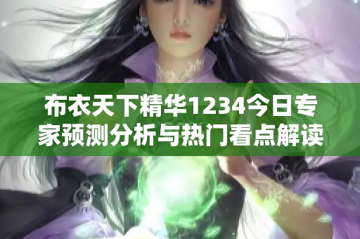 布衣天下精华1234今日专家预测分析与热门看点解读