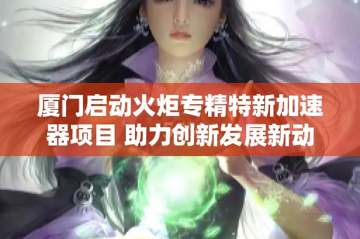 厦门启动火炬专精特新加速器项目 助力创新发展新动力