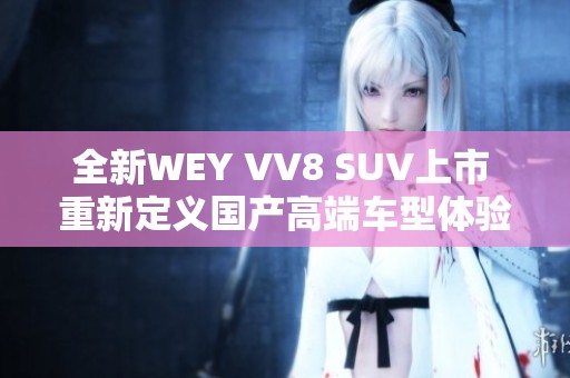 全新WEY VV8 SUV上市 重新定义国产高端车型体验