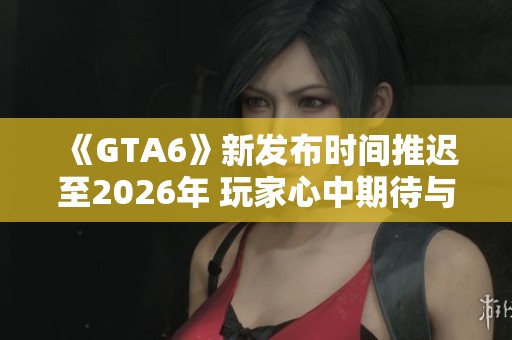 《GTA6》新发布时间推迟至2026年 玩家心中期待与无奈交织