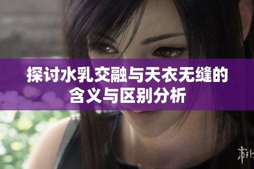 探讨水乳交融与天衣无缝的含义与区别分析