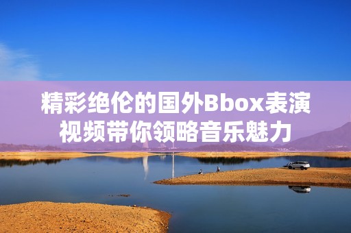 精彩绝伦的国外Bbox表演视频带你领略音乐魅力