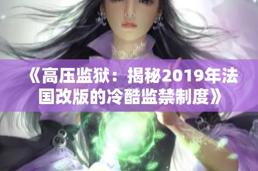 《高压监狱：揭秘2019年法国改版的冷酷监禁制度》