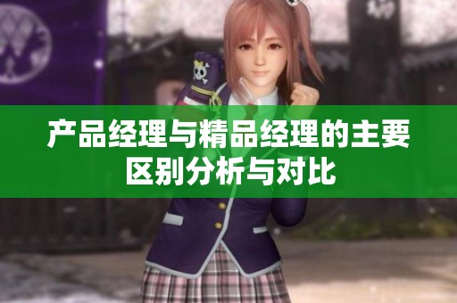 产品经理与精品经理的主要区别分析与对比