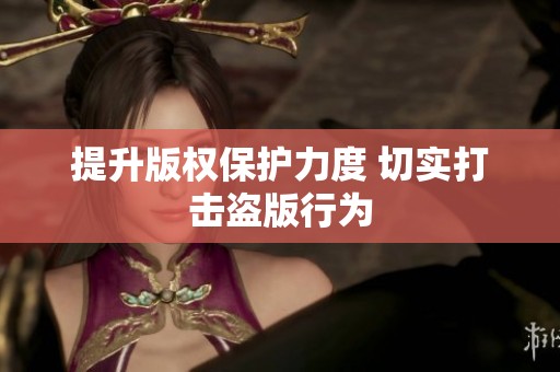 提升版权保护力度 切实打击盗版行为
