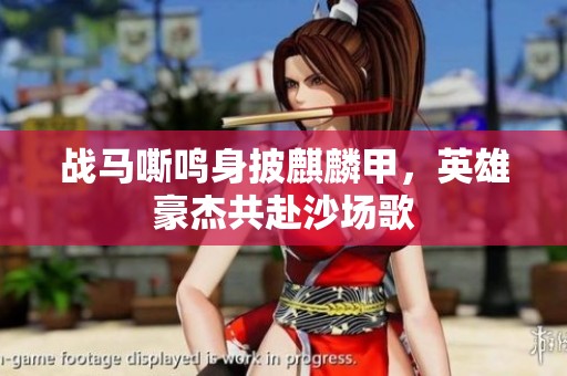 战马嘶鸣身披麒麟甲，英雄豪杰共赴沙场歌