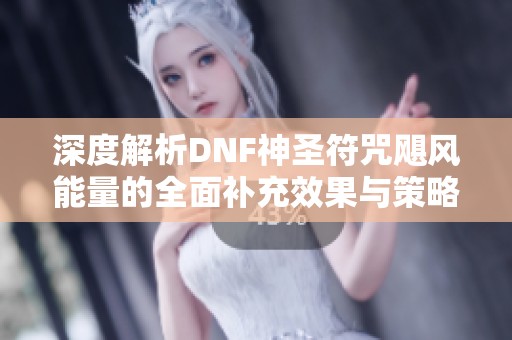 深度解析DNF神圣符咒飓风能量的全面补充效果与策略