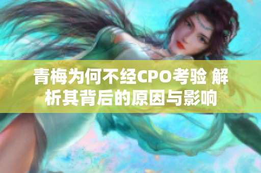 青梅为何不经CPO考验 解析其背后的原因与影响