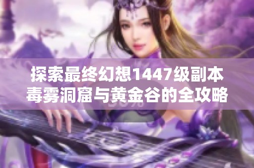 探索最终幻想1447级副本毒雾洞窟与黄金谷的全攻略揭秘