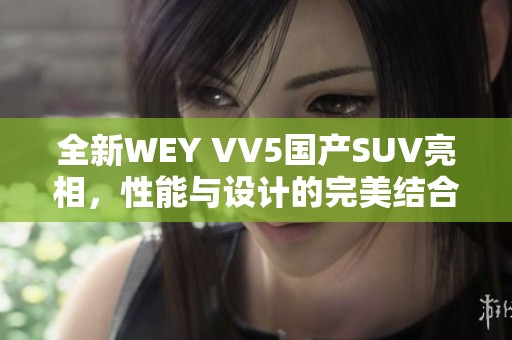 全新WEY VV5国产SUV亮相，性能与设计的完美结合