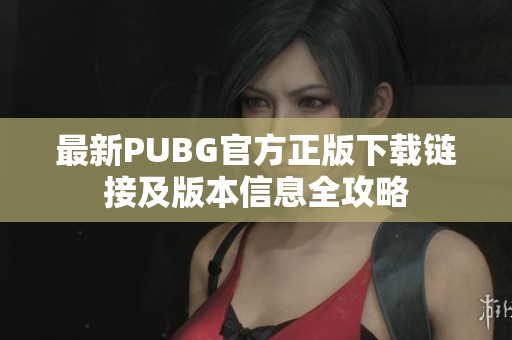 最新PUBG官方正版下载链接及版本信息全攻略